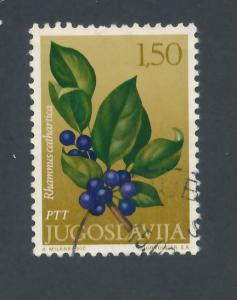 Yugoslavia 1971 Scott 1057 used - 1.50d, Medicinal plants