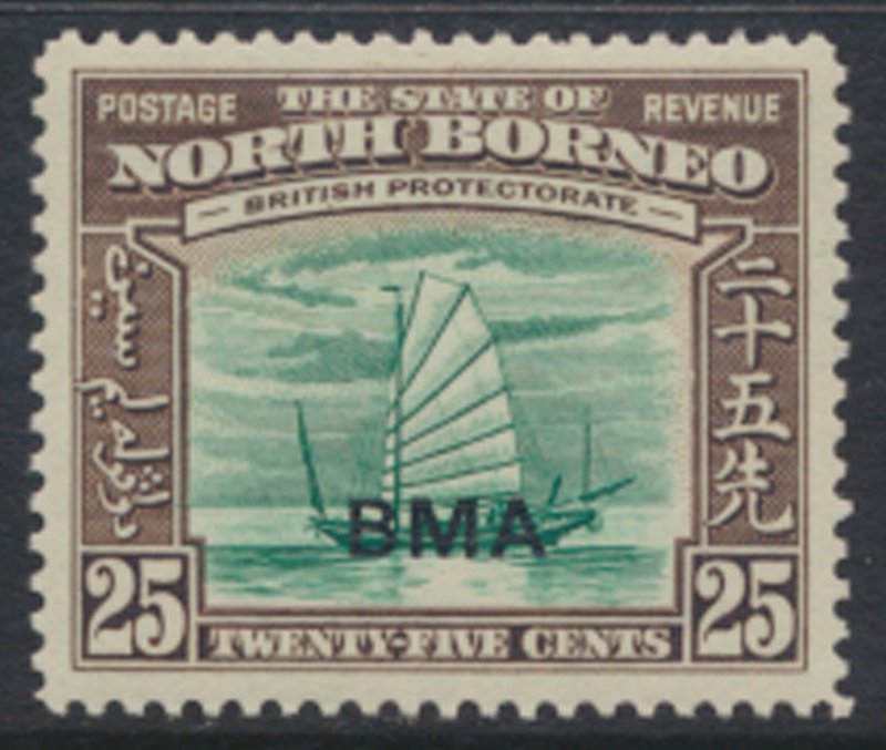 North Borneo  SG 330 SC# 218 MH    OPT BMA  See scans / details