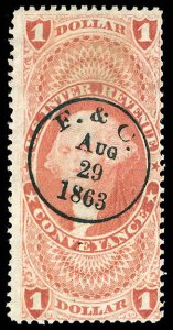 U.S. REV. FIRST ISSUE R66c  Used (ID # 76854)