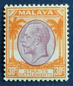 Malaya Straits Settlements 1936 KGV 30c MLH SG#269 M4957