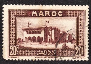 French Morocco Scott 130 F+ used.  Lot #B.  FREE...