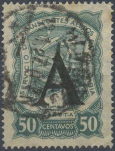 Colombia SCADTA 1923 Used Stamp | Scott #CLA28 | A (Germany) Overprint