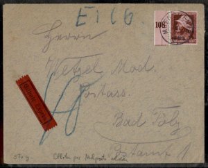 Germany 1935 Mi570 Numeral Margin WWI Fallen Soldiers Postage Due Express G72408