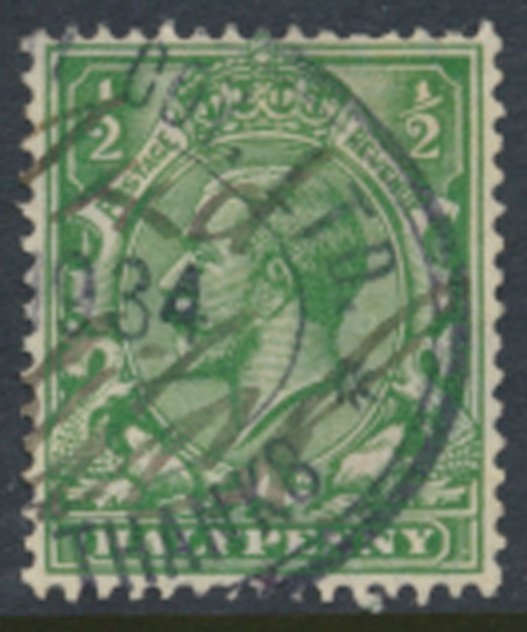 GB  SG 418 (N33-3 Deep Green)  SC# 187 Used see details & scans