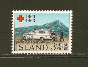 Iceland SC#B17 Ambulance Red Cross MNH