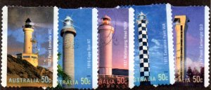 AUSTRALIA 2513-7 USED SCV $3.50 BIN $1.50 LIGHTHOUSES