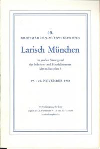 Larish: Sale # 45  -  45. Briefmarken-Versteigerung, A. L...