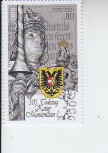 2019 Austria Death of Maximillian I (Scott 2793) MNH