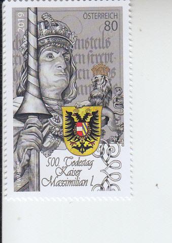 2019 Austria Death of Maximillian I (Scott 2793) MNH