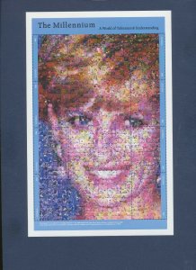 GUYANA  - Scott 3460 - MNH S/S - Princess Diana, Flowers, Millennium - 1999