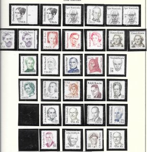 My Page #601 - Page of MNH Great Americans Series Collection / Lot