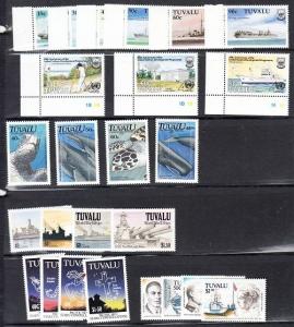 Tuvalu - 555 // 593 Mint NH (Catalog Value $76.20) - 6 sets