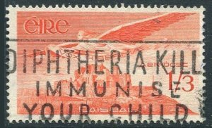 Ireland C6, used. Michel 124. Air Post 1954. Angel, Lough Derg.