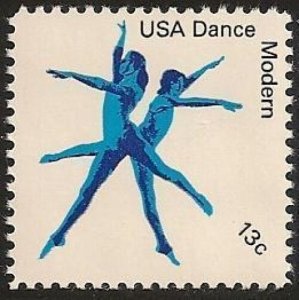 US 1752 American Dance Modern 13c single (1 stamp) MNH 1978
