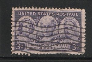 US 1948 Centenary of progress of American Women Sc 959 Used A2295