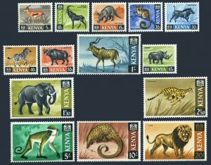 Kenya 20-27,29-30,32-35 set of 1966,MNH. Animals: Gazelle, Warthog, Zebra, Lion,