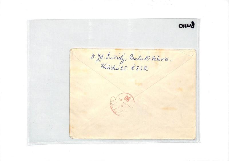 Czechoslovakia Cover AVIATION SPACE EXPLORATION 1964 Low Values {samwells}BU110