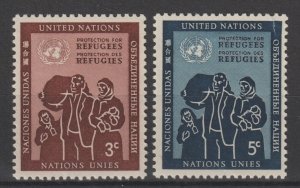 United Nations Scott# 15-16 1953 MNH