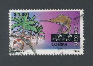 Mexico 1996/99 Scott 1960 used - 1p, Tourism issue, Colima