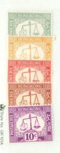 Hong Kong #J6-9/15 Unused