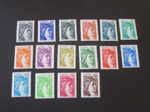 France 1977 Sc 1560-67,69,71-77 MNH