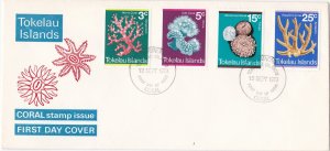 Tokelau #  37-40, Corrals, First Day Cover