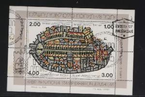 Israel 1978  used TABIR  exhibition   sheet