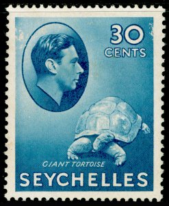 SEYCHELLES SG142ab, 30c blue, M MINT. ORDINARY.