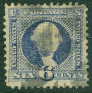 EDW1949SELL : USA 1869 Scott #115 Very Fine, Used. Nice stamp. Catalog $225.00.