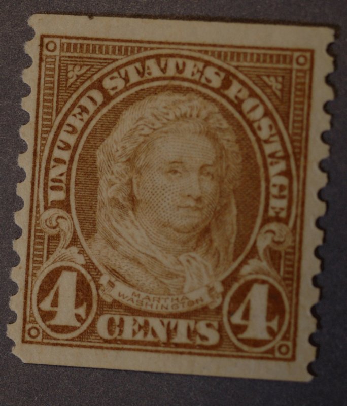 United States #601 4 Cent Martha Washington Coil MNH