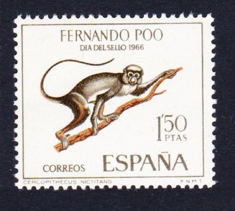 Fernando Po Greater White-nosed monkey 1v SG#292