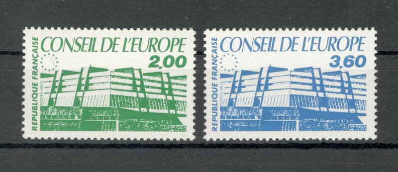 FRANCE-MNH SET- COUNCIL OF EUROPE- BUILDINGS-1987.