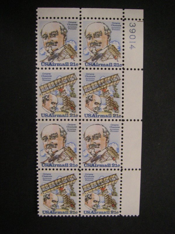 Scott C93-C94 or C94a, 21c Octave Chanute, PB8 #39014 UR, MNH Airmail Beauty