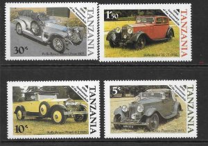 TANZANIA SG456/9 1986 MOTORING MNH