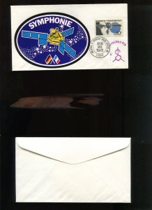 SYMPHONIE 2 SATELLITE  KSC HANDSTAMP CANCEL AUG 26 1975 COVER HR1352