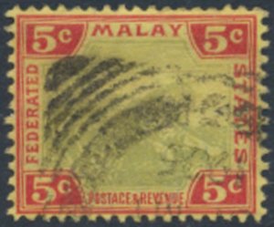 Federated Malay States   SC# 21 Used see details & scans