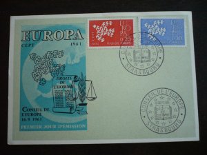 Europa 1961 - France - Set - First Day Cover