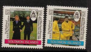 SOLOMON ISLANDS SG568/9 1986 ROYAL WEDDING MNH