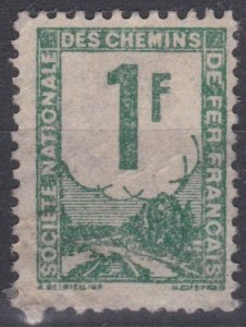 France 1944 1f Green Unused Parcel Post