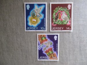 Jersey, Scott# 411-413, MNH