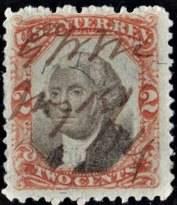 R135 2¢ Third Issue Documentary Stamp (1871) Used