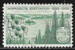 USA 1106: 3c Lakes and Pines, used, VF