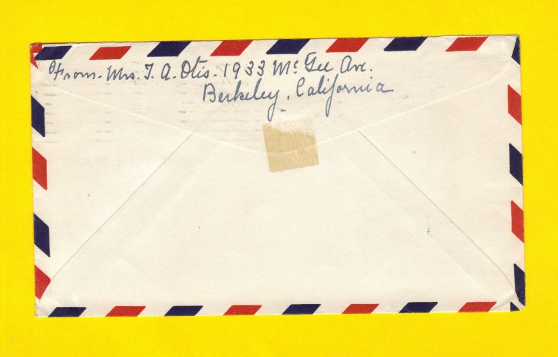 US Sc C23 Airmail Cachet Cover & Sc 634 PF Cert No.527817 CV $500