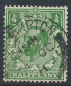 GB SG 322  SC#  151 see detail   Used  Green Die A  Downey  Head   see scan