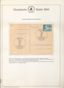 Olympics 1984 Sport MNH + Cards Booklet Sheets (45+) ZK2442