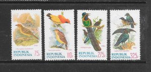 BIRDS - INDONESIA #1242-5  MNH
