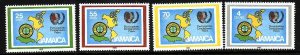 Jamaica-Sc#604-7-Unused NH set-Maps-Scouting Jamboree-1985-