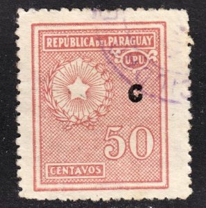 Paraguay Scott L12 F+ used.  FREE...