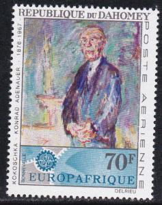 Dahomey # C58, Konrad Adenauer Painting, Mint NH, Half Cat