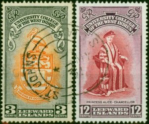 Leeward Islands 1951 BWI Uni Set of 2 SG123-124 V.F.U (5)